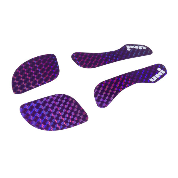 Air-Uni Uni BLING! prism decals for BMX MINI bicycle seat - RAINBOW PURPLE