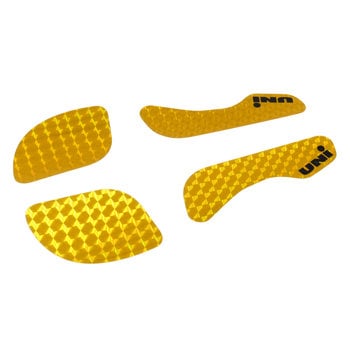 Air-Uni Uni BLING! prism decals for BMX MINI bicycle seat - YELLOW