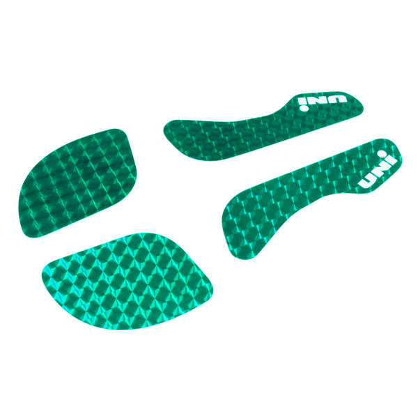 Air-Uni Uni BLING! prism decals for BMX MINI bicycle seat - GREEN