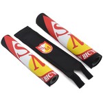 S&M S&M Bikes classic Shield Logo padset BLACK/YELLOW/WHITE/RED