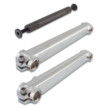 SE Racing ***BLEMISH***SE Racing V-ridge 175mm 19mm spindle chromoly BMX bicycle crank set (arms, spindle, bolts) - CHROME***BLEMISH***