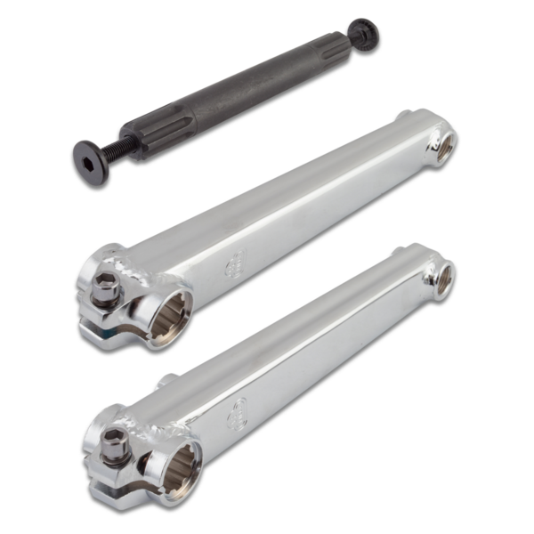 SE Racing ***BLEMISH***SE Racing V-ridge 175mm 19mm spindle chromoly BMX bicycle crank set (arms, spindle, bolts) - CHROME***BLEMISH***