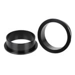 Porkchop BMX Bicycle headset adapter cups: 32.5mm BMX frame to 30.0mm (JIS) or 30.2mm (ISO) 1" threaded - BLACK ANODIZED