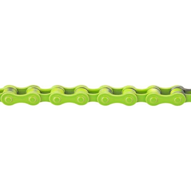 KMC BMX Bicycle Chain S1 (formerly) Z410 1/2" x 1/8" x 112L - LIGHT LIME GREEN - Picture 1 of 1