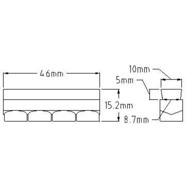 Kool Stop KOOL STOP Mafac vintage bicycle brake pads refills insert BLACK