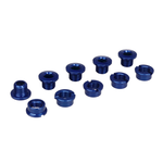 Porkchop BMX Aluminum alloy BMX bicycle chainring bolts - set of 5 - COBALT BLUE