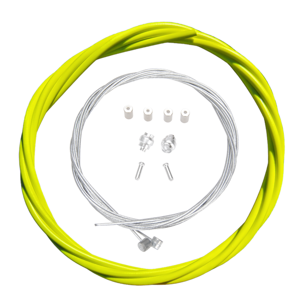 Porkchop BMX Basic Bicycle Brake Cable Kit for BMX/MTB - NEON YELLOW