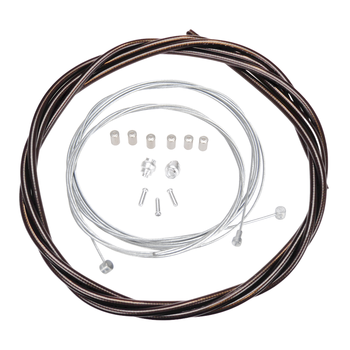 Porkchop BMX ACS Rotor Freestyle Bicycle Brake Cable Kit for BMX/MTB - CLEAR BLACK (SMOKE)