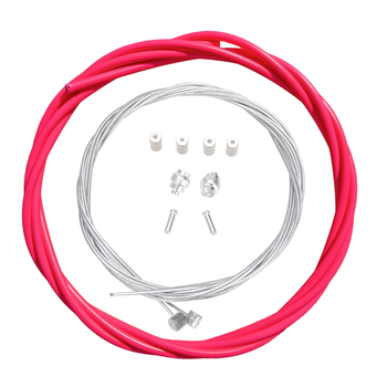 Porkchop BMX Basic Bicycle Brake Cable Kit for BMX/MTB - NEON PINK