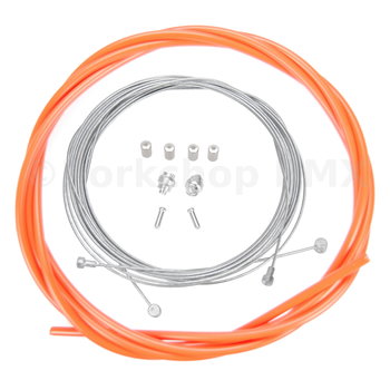 Porkchop BMX Bicycle Brake Cable Kit for Drop Bar Road - LIGHT(er) ORANGE