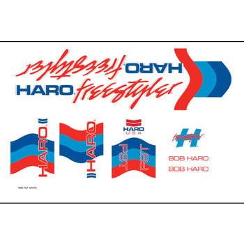 Haro Haro 1984 FST decal set on white