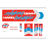 Haro Haro 1986 FST decal set blue on red