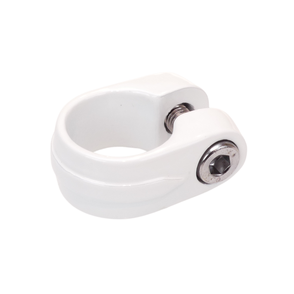 Porkchop BMX Suntour style BMX bicycle seat clamp - 28.6mm (1 1/8") - WHITE