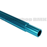 Porkchop BMX ***BLEMISH***Fluted aluminum alloy bicycle seat post 25.4mm (1") 450mm - BRIGHT DIP BLUE***BLEMISH***