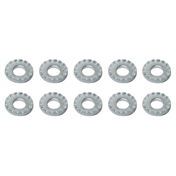 Wald 318 SERRATED steel washers for 3/8" bicycle axles (PACK OF 10)
