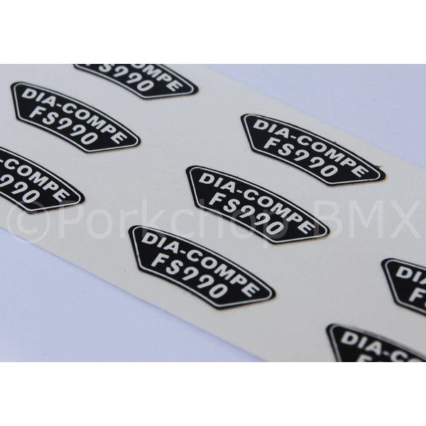 Dia-Compe Dia-Compe FS-990 BMX bicycle brake U-brake decals stickers (PACK OF 10) NEW