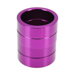 Porkchop BMX Bicycle MINI BMX ROAD MTB headset spacers 1" threadless (SET of 4) 10mm - PURPLE