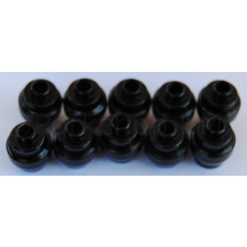 Dia-Compe Dia-Compe aluminum alloy bicycle brake lever end buttons (PACK OF 10) BLACK