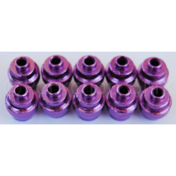 Dia-Compe Dia-Compe aluminum alloy bicycle brake lever end buttons (PACK OF 10) PURPLE