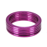 Porkchop BMX Bicycle BMX or MTB headset spacers for 1 1/8" threadless (SET of 5) 2mm - PURPLE