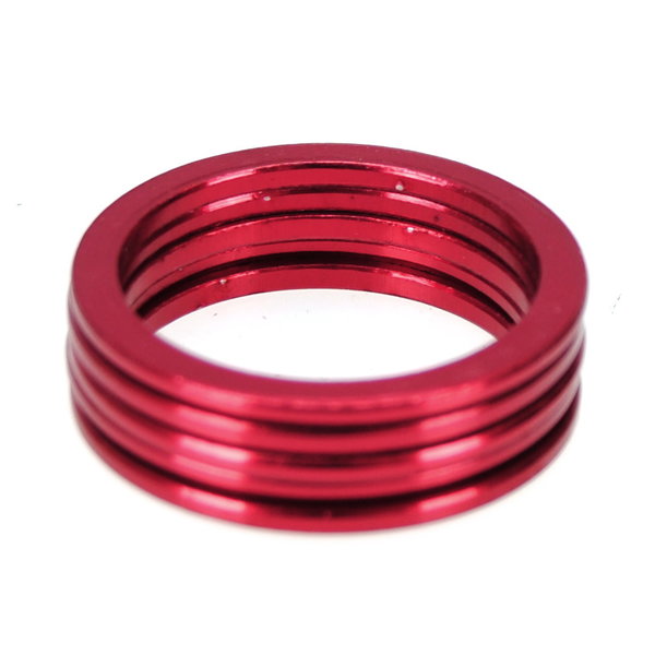 Porkchop BMX Bicycle BMX or MTB headset spacers for 1 1/8" threadless (SET of 5) 2mm - RED
