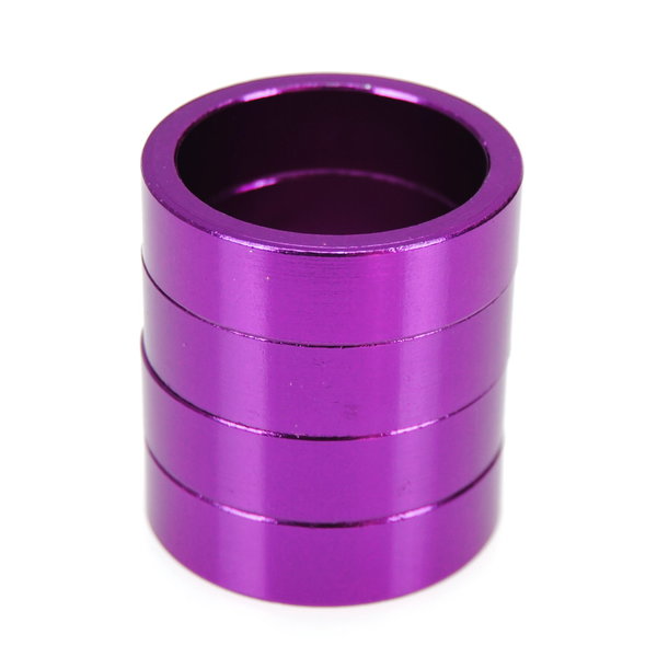Porkchop BMX Bicycle BMX or MTB headset spacers for 1 1/8" threadless (SET of 4) 10mm PURPLE