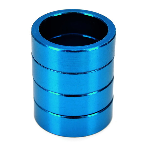 Porkchop BMX Bicycle MINI BMX ROAD MTB headset spacers 1" threadless (SET of 4) 10mm - BLUE