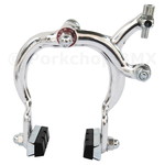 Porkchop BMX 890 old school BMX bicycle brake caliper - SILVER ANODIZED REAR