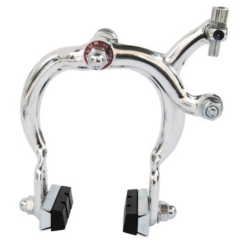 Porkchop BMX 890 old school BMX bicycle brake caliper - SILVER ANODIZED FRONT