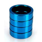 Porkchop BMX Bicycle BMX or MTB headset spacers for 1 1/8" threadless (SET of 4) 10mm - BLUE