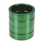 Porkchop BMX Bicycle BMX or MTB headset spacers for 1 1/8" threadless (SET of 4) 10mm - GREEN