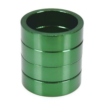 Porkchop BMX Bicycle BMX or MTB headset spacers for 1 1/8" threadless (SET of 4) 10mm - GREEN