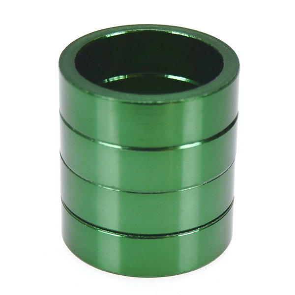 Porkchop BMX Bicycle BMX or MTB headset spacers for 1 1/8" threadless (SET of 4) 10mm - GREEN