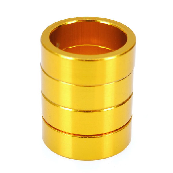 Porkchop BMX Bicycle MINI BMX ROAD MTB headset spacers 1" threadless (SET of 4) 10mm - GOLD