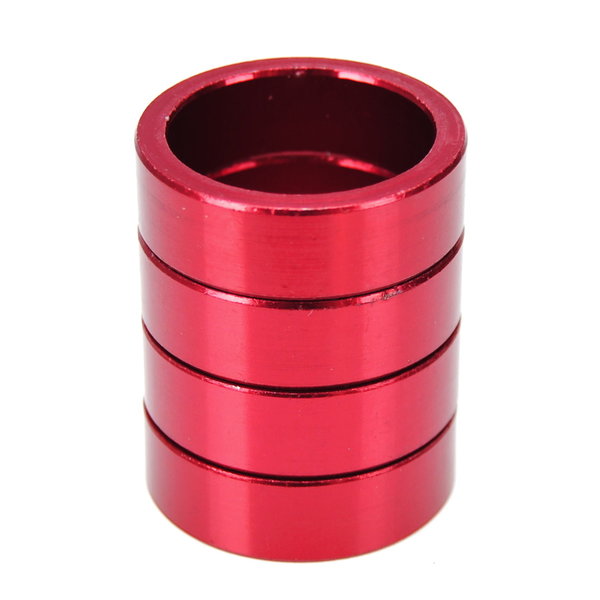 Porkchop BMX Bicycle MINI BMX ROAD MTB headset spacers 1" threadless (SET of 4) 10mm - RED