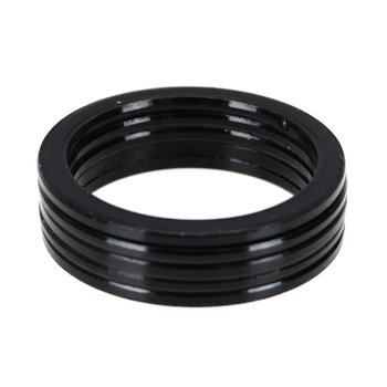 Porkchop BMX Bicycle BMX or MTB headset spacers for 1 1/8" threadless (SET of 5) 2mm - BLACK