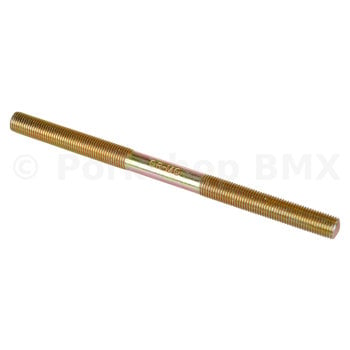 Porkchop BMX REAR Bicycle BMX CR-MO chromoly hub axle - 3/8" X 24T X 150mm (EACH) YELLOW ZINC (GOLD)