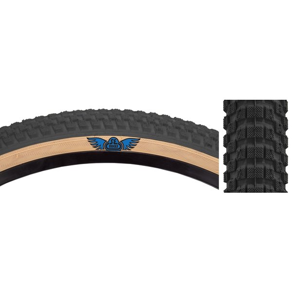 SE Racing Cub 24" X 2.0" BMX bicycle skinwall tire BLACK/TAN SKINWALL