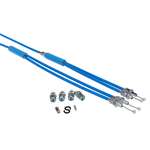 Porkchop BMX Upper & Lower gyro cables for old school BMX - MEDIUM BLUE