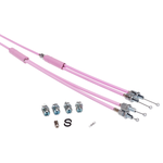 Porkchop BMX Upper & Lower gyro cables for old school BMX - PASTEL PINK
