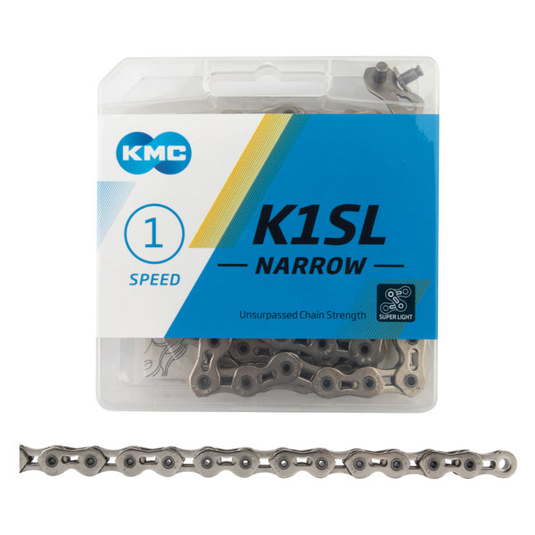 KMC KMC K1SL NARROW (formerly K810SL) Superlight Kool BMX Chain 1/2" X 3/32" 100L NICKEL