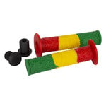 S&M S&M Ganja BMX Grips - RASTA FADE (RED/YELLOW/GREEN)