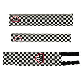 SE Racing SE Racing CHECKERBOARD 3 Piece vinyl BMX Bicycle Padset - BLACK/WHITE