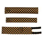 SE Racing SE Racing CHECKERBOARD 3 Piece vinyl BMX Bicycle Padset - BLACK/GOLD