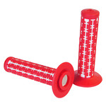 A'ME AME Dual old school BMX Duals bicycle grips - RED over WHITE