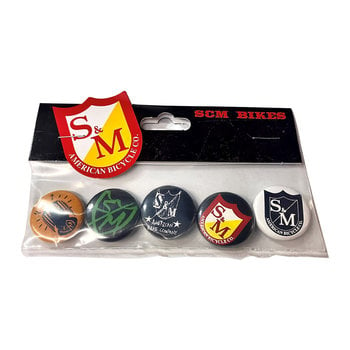 S&M S&M 1" diameter buttons (5 PACK)