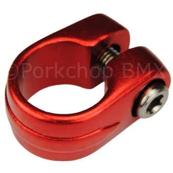 Porkchop BMX Suntour style BMX bicycle seat clamp - 25.4mm (1") - RED