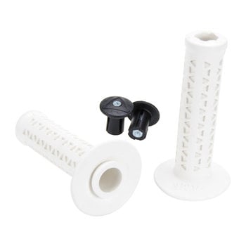 A'ME AME old school BMX single ply Unitron 702 bicycle grips - WHITE