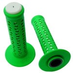 A'ME AME old school BMX Unitron bicycle grips - GREEN over WHITE