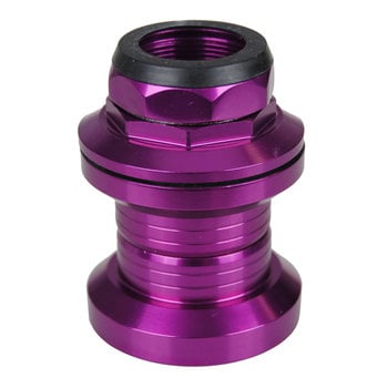 Alloy old school BMX bicycle headset - 1" threaded w/ 32.5mm cups - PURPLE